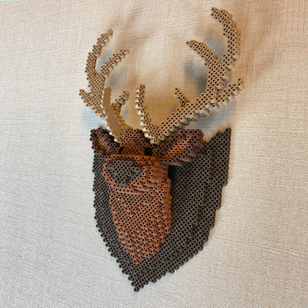 3D deer trophy made of NABBI BioBeads